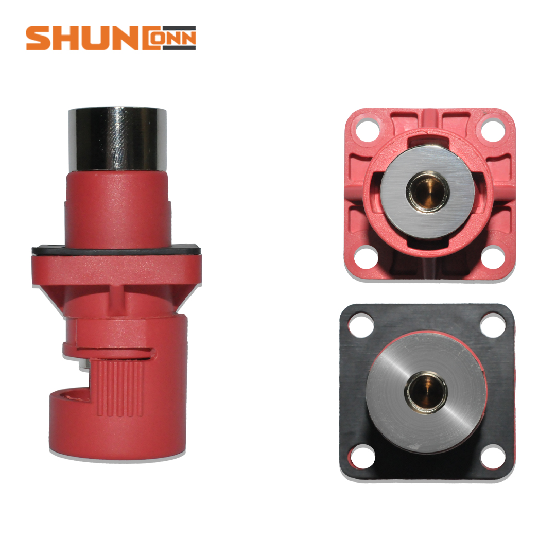 Shunconn Energy storage power connector 200A/250A internal thread M6/M6(red)